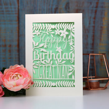 Personalised Floral Happy Birthday Card, 7 of 8