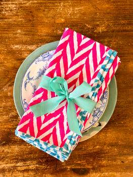 Neon Block Print Napkins, 6 of 7