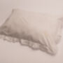 Personalised Embroidered Ruffle Pillow Cover, thumbnail 5 of 9