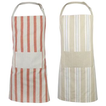 Personalised Cotton Stripe Star Baker Apron, 2 of 9