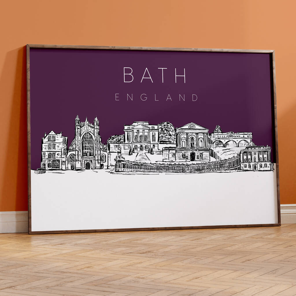 Bath City Skyline Art Print, 1 of 8