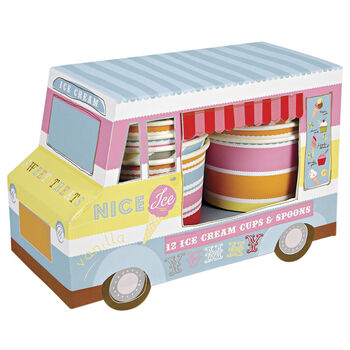 Ice Cream Van With Cups And Spoons, 3 of 8