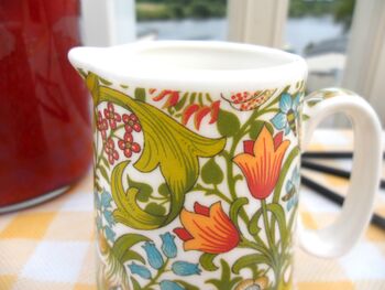 Cream Jug In Golden Lily Design, 3 of 7