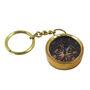 Personalised Vintage Finish Brass Compass Keyring, thumbnail 1 of 10