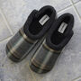 Ken Mixed Grey Herringbone Mens Slippers/Indoor Shoes, thumbnail 3 of 8