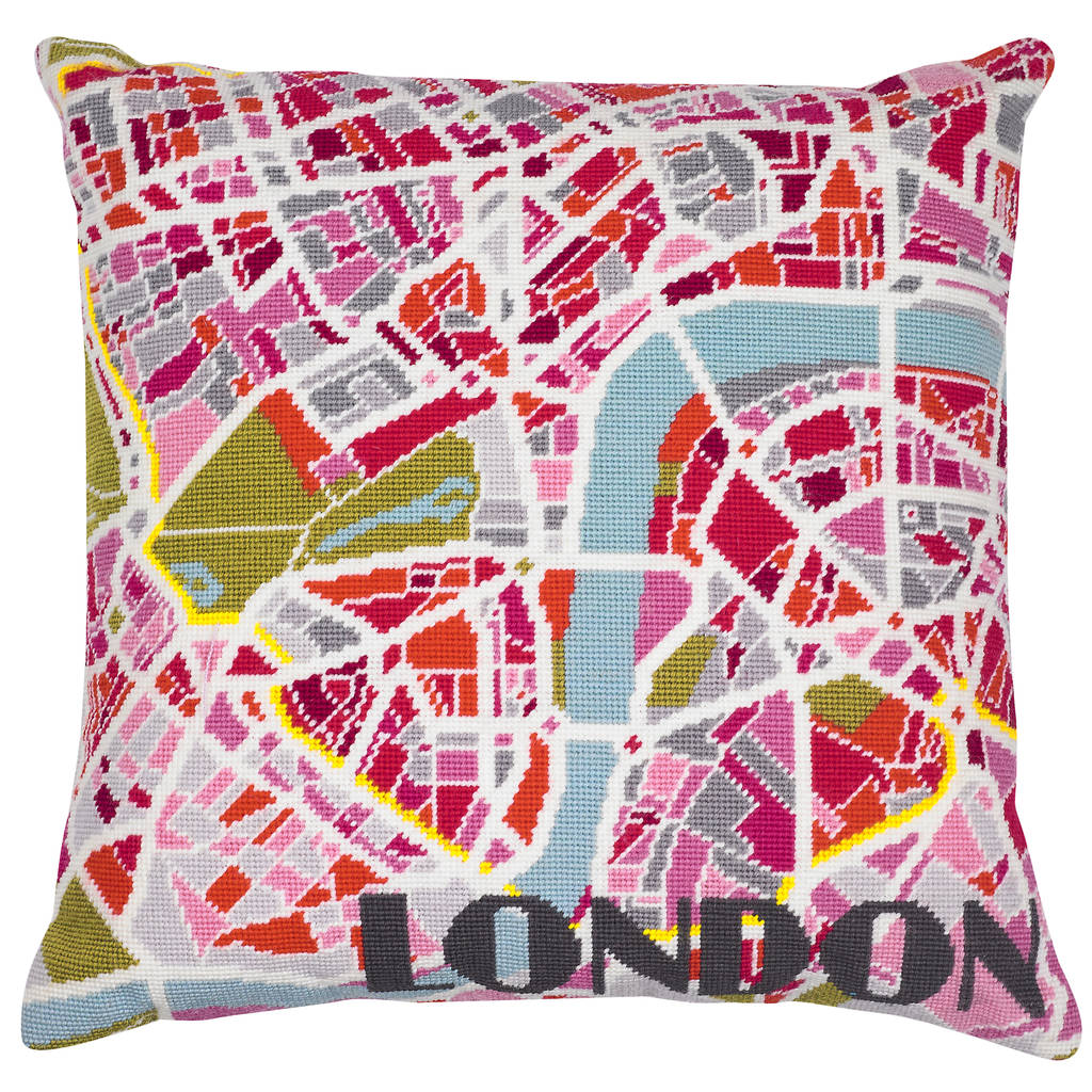 London Light City Map Tapestry Kit, 1 of 3