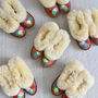 Women's Sheepskin Moccasins With Light Fur Lucky Dip, thumbnail 4 of 6