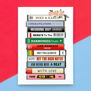 Personalised Music Wedding Card, 4 of 4