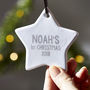 Personalised Baby's First Christmas Decoration, thumbnail 2 of 7