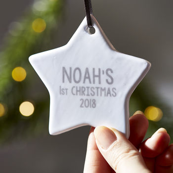 Personalised Baby's First Christmas Decoration, 2 of 7