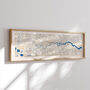 Panoramic London Thames Map Print With Gold Leaf, thumbnail 4 of 4
