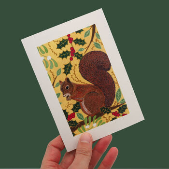 Pack Of Five Reusable Eco Friendly Christmas Cards Blank Or Optional Handwritten Message, 6 of 10