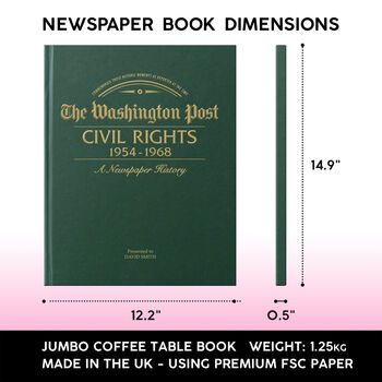 Civil Rights Personalised Iconic History Book, 9 of 9