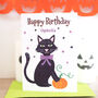 Personalised Halloween Birthday Card, thumbnail 2 of 3