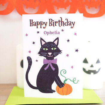 Personalised Halloween Birthday Card, 2 of 3