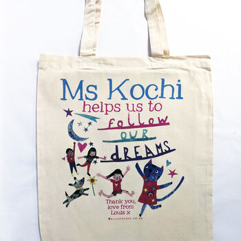 Personalised Dream Teacher Bag, 8 of 10