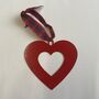 Hanging Heart Metal Cut Out Ornament, thumbnail 1 of 4