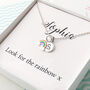 Personalised Rainbow Necklace, thumbnail 2 of 3