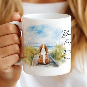 Personalised Basset Hound Dog Beach Walk Collection, 3 of 7