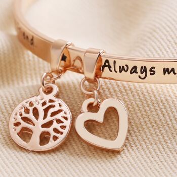 'Always My Mum' Meaningful Word Bangle, 4 of 6