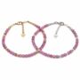 Pink Tourmaline Adjustable Bracelet In Sterling Silver Or Gold Vermeil, thumbnail 4 of 8