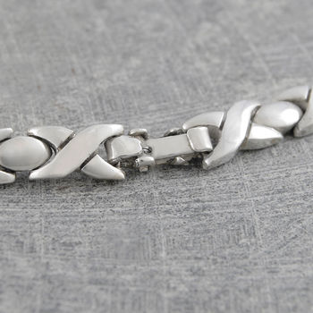 Sterling Silver Hugs And Kisses Necklace, 7 of 9