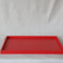 Handmade Lacquered Red Cherry Ottoman Tray, Housewarming Gift, thumbnail 8 of 9