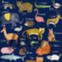Alpha Zoo Organic Children's Navy Tee Shirt, thumbnail 2 of 9