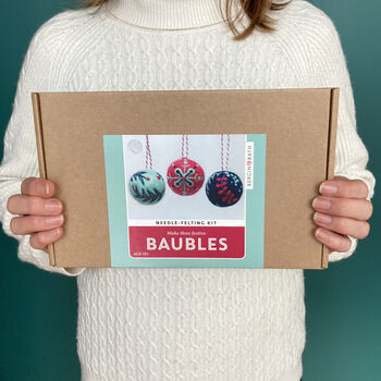 Needle Felted Christmas Baubles, 10 of 10