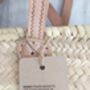 Personalised Stripe Monogram Beach Basket, thumbnail 8 of 8