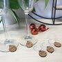 Personalised Five Wine Glass Charms, thumbnail 1 of 10