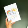 Silver Lining Rainbow Thinking Of You Card, thumbnail 1 of 5