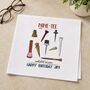 90th Birthday Golf Handkerchief Pair– Personalised “Nine Tee And Still On Par” Gift, thumbnail 3 of 6