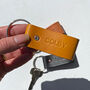 Personalised Leather Keyring With Welsh Detail, thumbnail 4 of 10