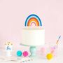 Rainbow Cake Topper, thumbnail 1 of 2