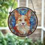 Corgi Stained Glass Effect Suncatcher, thumbnail 5 of 6