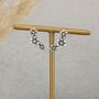 Sterling Silver Triple Flower Stud Earrings, thumbnail 3 of 9