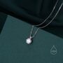 One Carat Moissanite Diamond Classic Single Stone Pendant Necklace, thumbnail 6 of 10