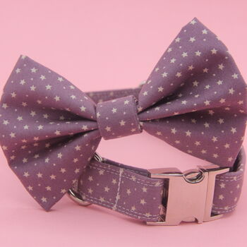Purple Star Dog Bow Tie, 7 of 8