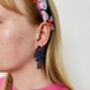 Male And Female Toilet Sign Glitter Earrings / Restroom Icon Statement Dangles / Pop Art Jewellery / Birthday Gift For Her, thumbnail 8 of 8