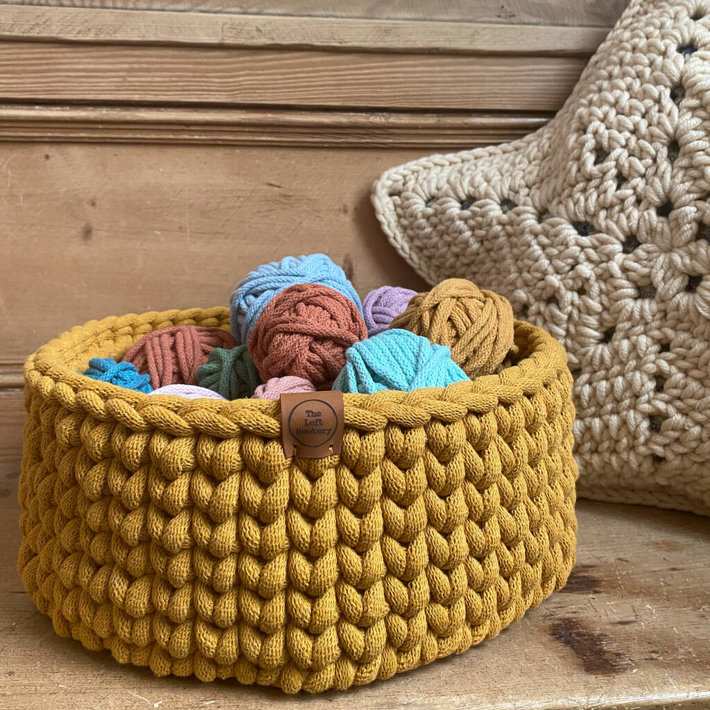 Super Chunky Crochet Basket, 1 of 6