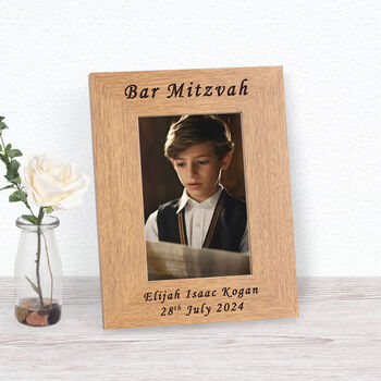 Personalised Bar Mitzvah Picture Frame, 2 of 2
