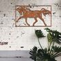 Rusted Metal Horse Sculpture Equestrian Art Decor, thumbnail 1 of 10