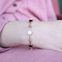 Roman Dual Colour Roman Charm Bracelet Bangle, thumbnail 1 of 3