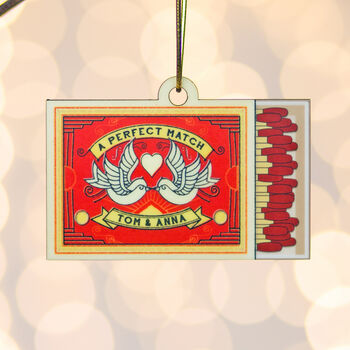 Personalised Matchbox Christmas Tree Decoration, 4 of 7