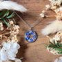 Real Forget Me Not Wreath Necklace, thumbnail 3 of 6