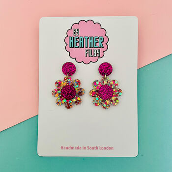 Daisy Flower Earrings, 2 of 4