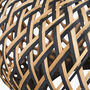 Black And Natural Rattan Pendant Ceiling Light, thumbnail 7 of 9