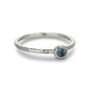 Raw Stone Silver Stacking Ring: Turquoise, thumbnail 2 of 5