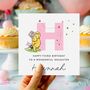 Initial Birthday Card Winnie The Pooh Son *Fully Personalised, thumbnail 2 of 2